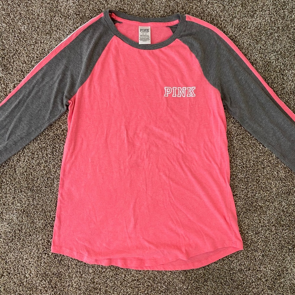PINK 3/4 Sleeve Tee